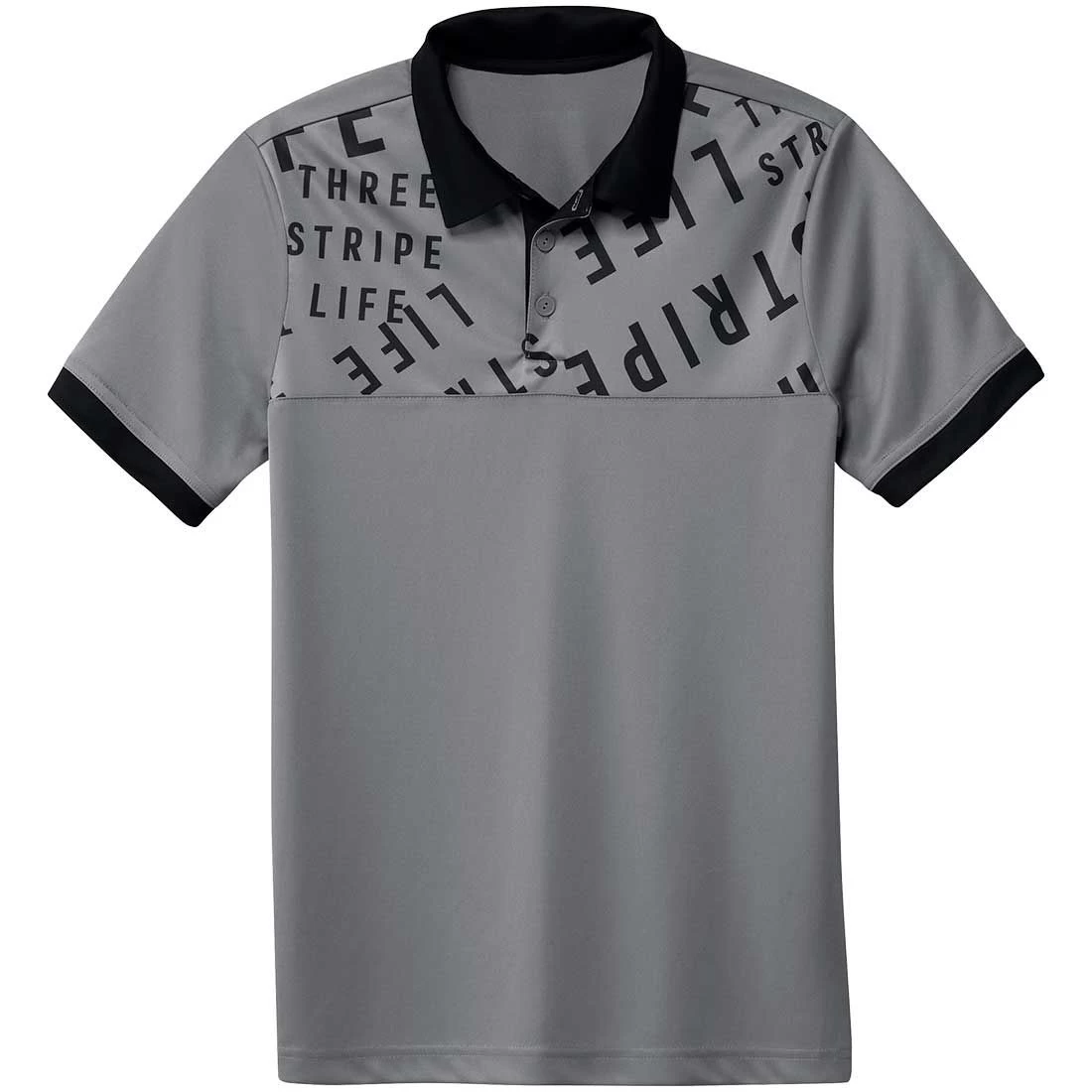 Adidas Boys 3-Stripes Life Print Polo