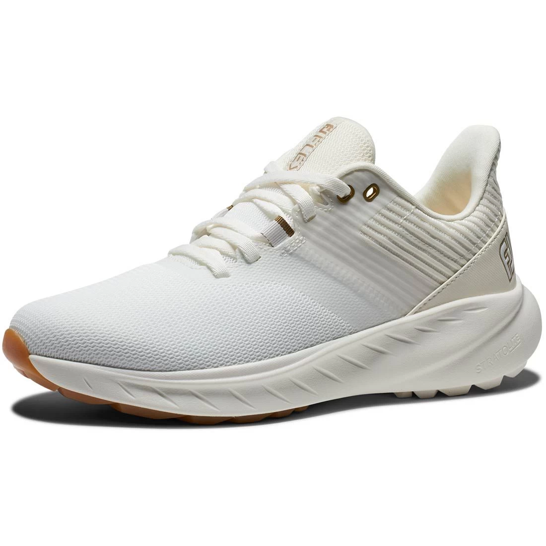 FootJoy Women's Flex Golf Shoes White/Beige - Image 3